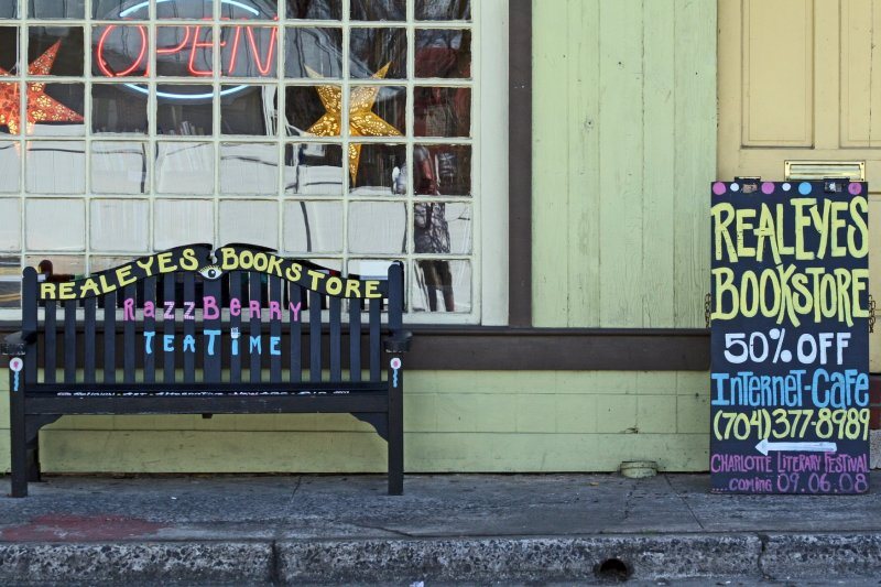 storefronts and murals along North Davidson Street in NoDa Charlotte