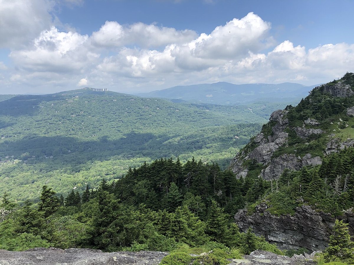 Mile-high swinging bridge at Grandfather Mountain