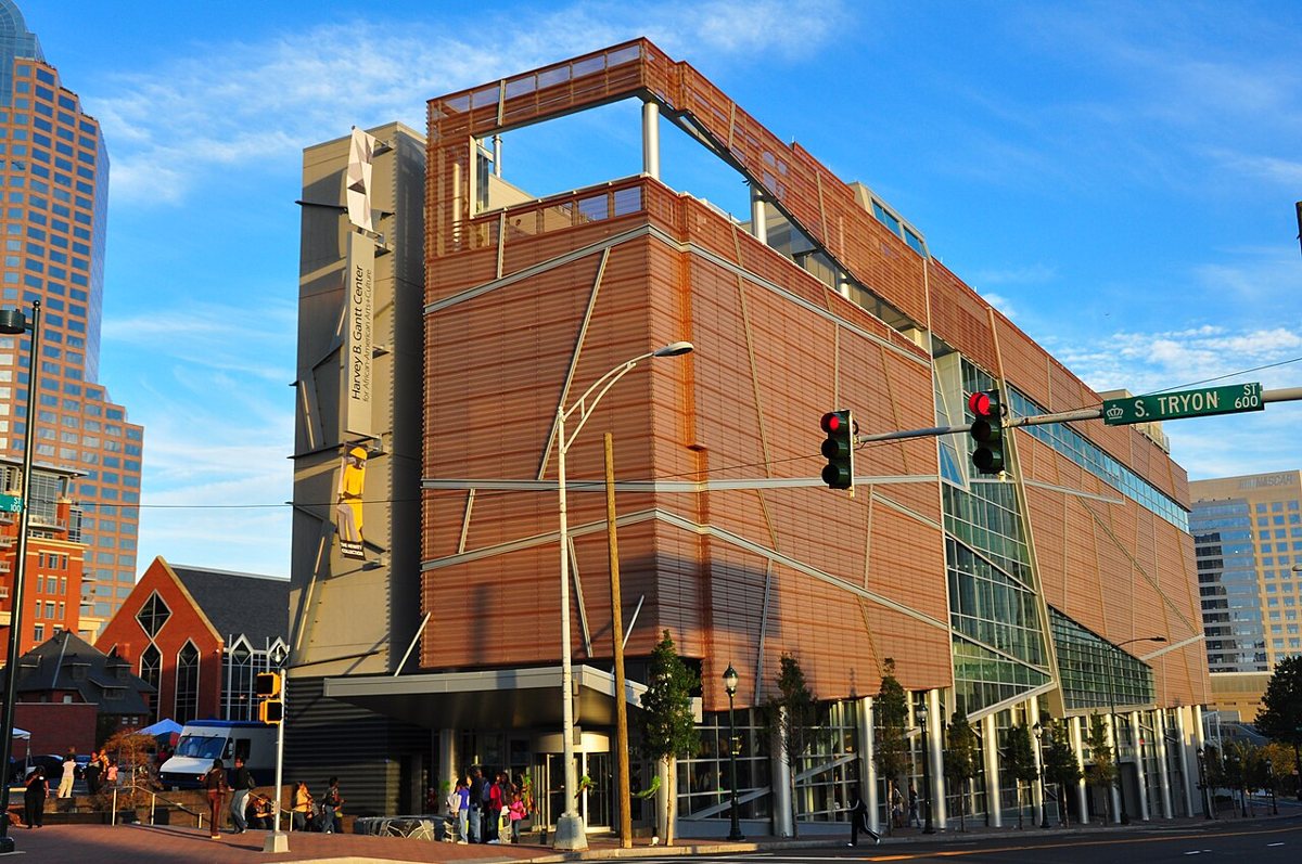 exterior of the Harvey B. Gantt Center for African-American Arts and Culture