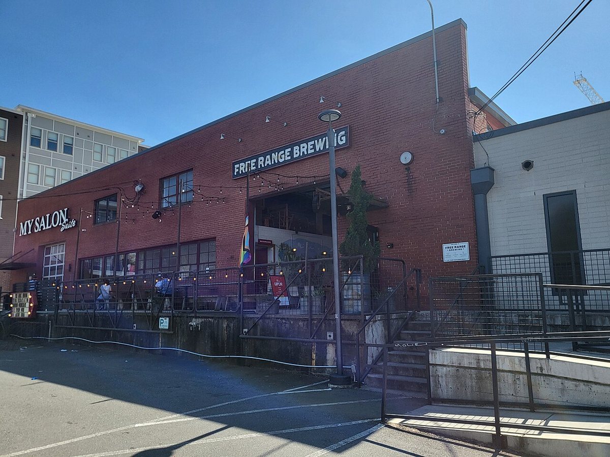 patio at Free Range Brewing